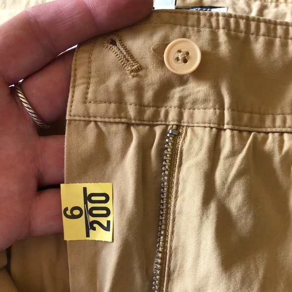 JONES NEW YORK WOMAN size 24W Khaki Crop Pant Zip-Front + Tie waist Flat Front - Picture 11 of 14